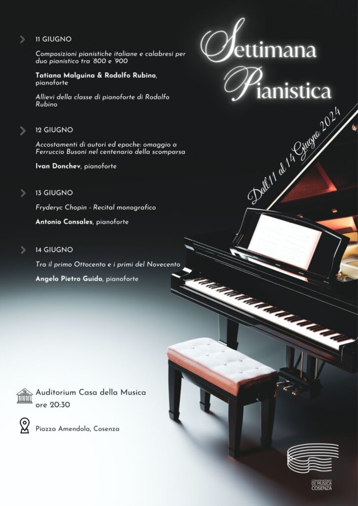 La Settimana Pianistica dal 11 Giugno
