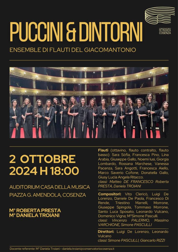 Puccini & dintorni: Ensemble di Flauti del Giacomantonio