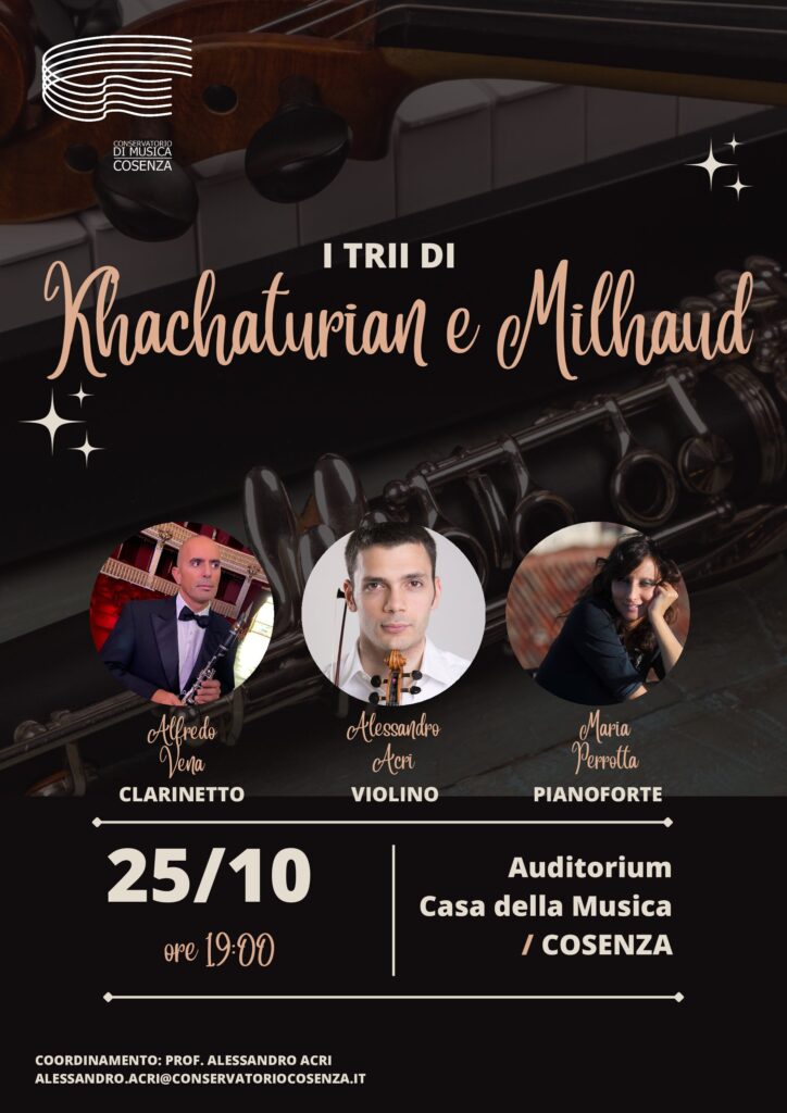 I Trii di Khachaturian e Milhaud